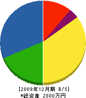 沢田設備 貸借対照表 2009年12月期