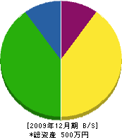 森田組 貸借対照表 2009年12月期 森田組 貸借対照表 2009年12月期