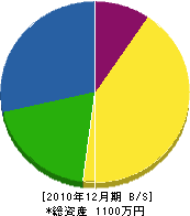 若松庭寿園 貸借対照表 2010年12月期