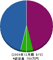 戸田興業 貸借対照表 2009年12月期