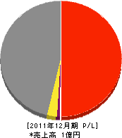 松本組 損益計算書 2011年12月期