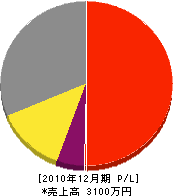 浅野緑化 損益計算書 2010年12月期 浅野緑化 損益計算書 2010年12月期