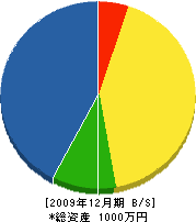 アサダ電化サ－ビス 貸借対照表 2009年12月期