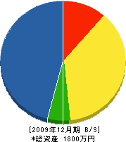 山本電気ポンプ店 貸借対照表 2009年12月期