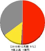 笠井土木測量 損益計算書 2010年12月期