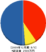 御浜建設 貸借対照表 2009年12月期