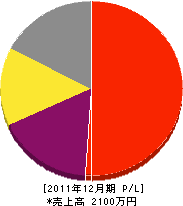 新井土木 損益計算書 2011年12月期