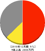 矢野電気工事店 損益計算書 2010年12月期