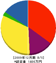 渋谷建設 貸借対照表 2009年12月期