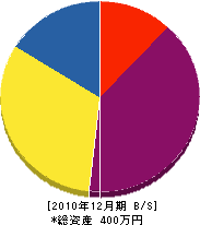 浜田設備工業所 貸借対照表 2010年12月期