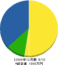 森田造園 貸借対照表 2009年12月期