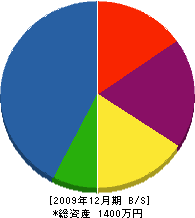 樽谷塗装 貸借対照表 2009年12月期