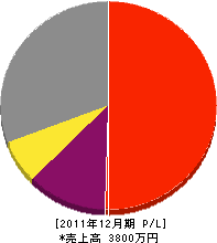 武田塗装 損益計算書 2011年12月期