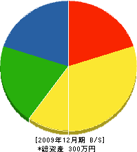 中武総合建設 貸借対照表 2009年12月期