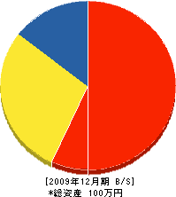 勝又建築 貸借対照表 2009年12月期