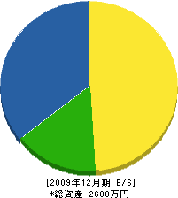 湯川水道工業所 貸借対照表 2009年12月期