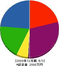 菊地工務店 貸借対照表 2009年12月期