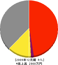 笠井設備工業 損益計算書 2009年12月期